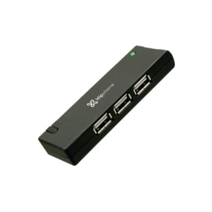 HUB USB Klip Xtreme KUH-400B 4 Puertos USB 2.0 Indicador LED