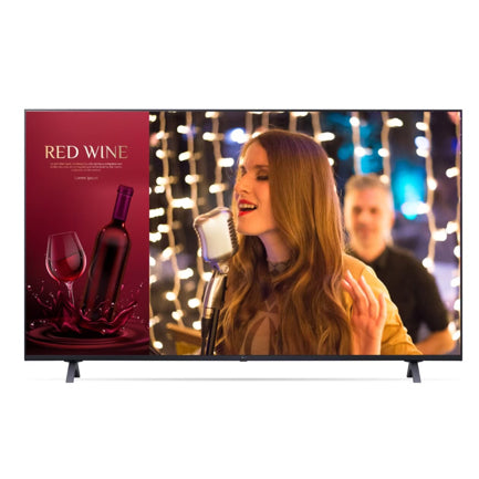 Pantalla LG 65" Signage 3840 x 2160 UHD 16 Hours 7 Days 350 nits Web os