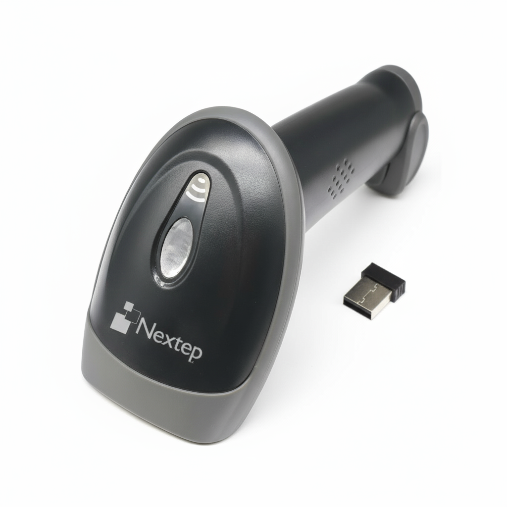 Lector de Códigos de Barra y QR Nextep Inalámbrico (1D/2D) USB