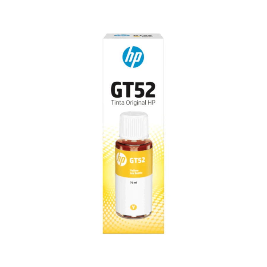 Botella Tinta HP GT52 Amarillo M0H56AL