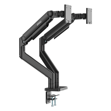 Soporte para Monitor MSI (MAG MT201D) Doble Monitor sobre Mesa Vesa 17 A 45 20KG Negro