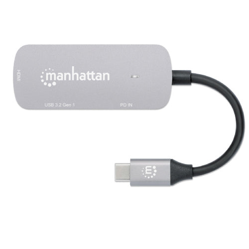Docking Manhattan USB-C 3 Ptos HDMI 4K 60Hz USB-C