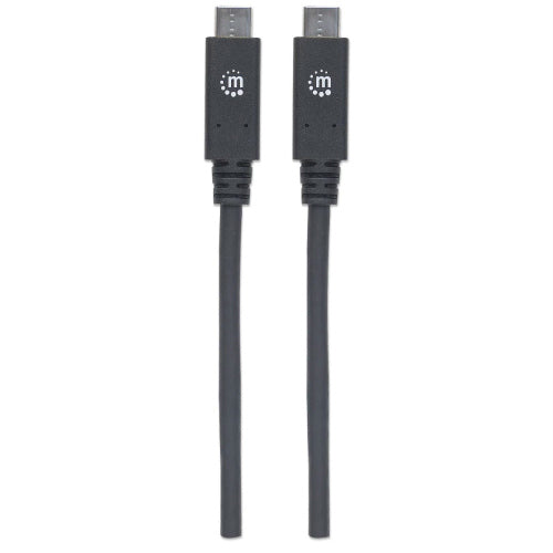 Cable Manhattan USB-C V3.2 C-C 1.0M 10Gbps 100W