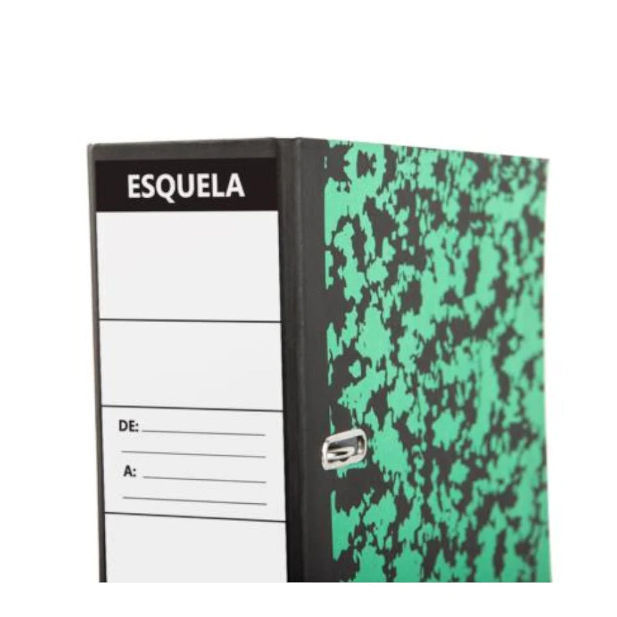 Registrador Nextep Esquela Marmoleado Broche Metalico