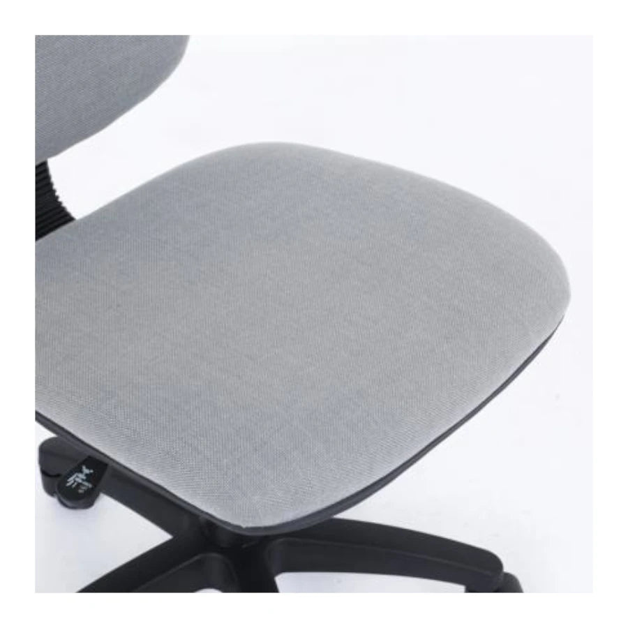 Silla Basica Nextep de Altura Ajustable Tela Gris Base Giratoria