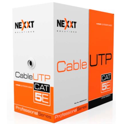 Cable Nexxt Solutions Cat5e UTP 100MHz 4P CM 305m 24 AWG Negro