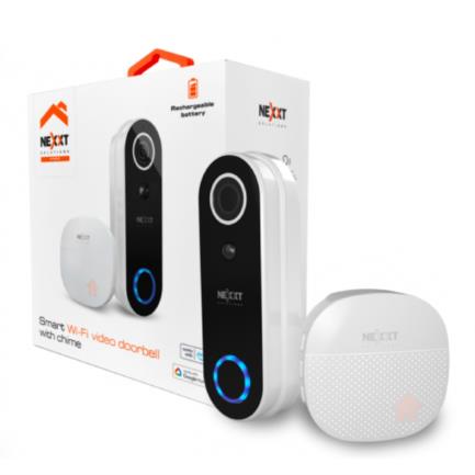 Timbre Inteligente con Cámara Nexxt Home NHC-D100 FHD 1080p 110° Micrófono Parlante y Sensor Integrados
