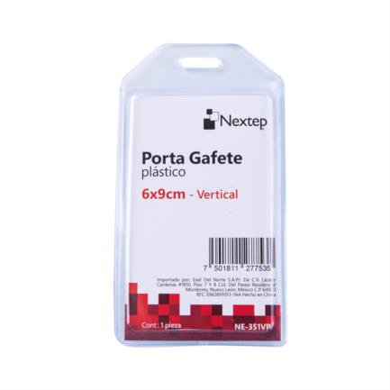 Porta Gafete Plastico Vertical Nextep 6x9cm C/10