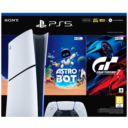 Consola PlayStation 5 Ed digital de 1Tb Astrobot y Gran Turismo 7
