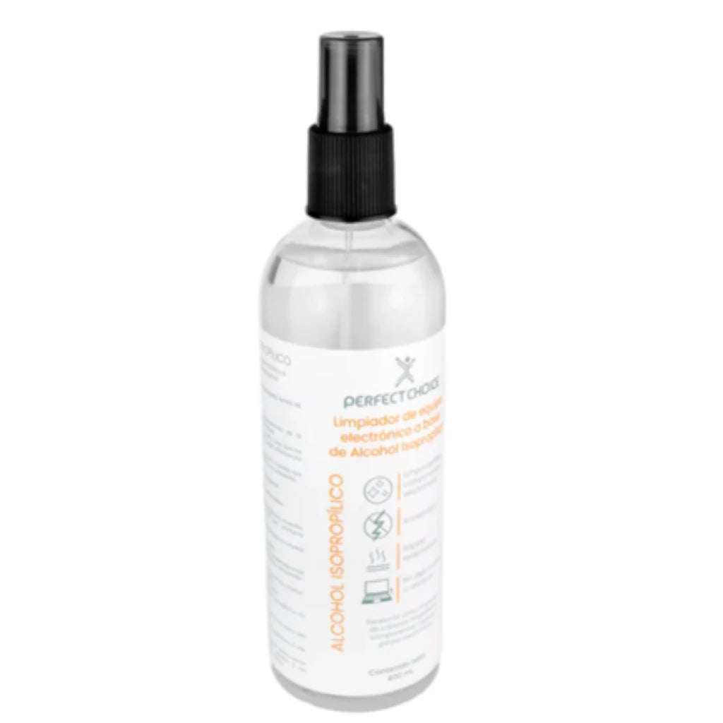 Alcohol Isopropílico Perfect Choice para Limpieza de Equipo Electrónico 400 ml