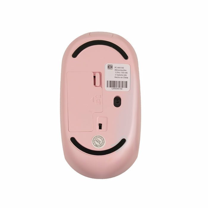 Raton Inalambrico Perfect Choice 2.4 Ghz Conector Dual Usb C Y A – Rosa