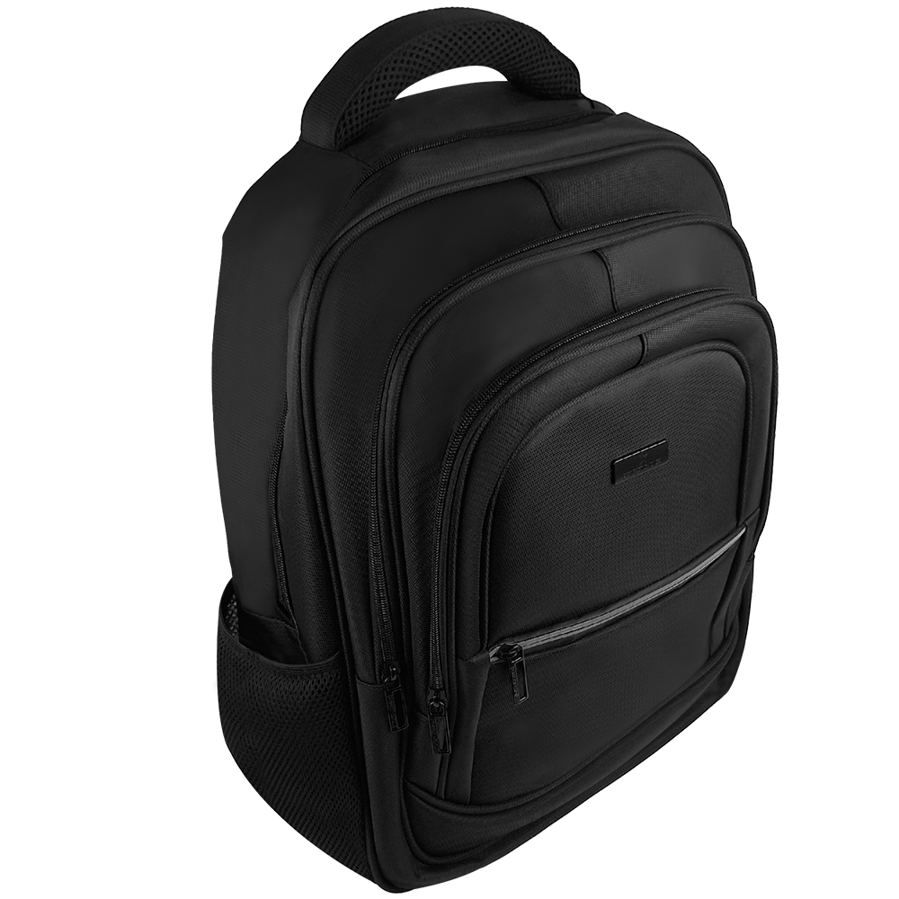 Mochila Para Laptop Perfect Choice Essentials - Negro. Con 4 Compartimentos