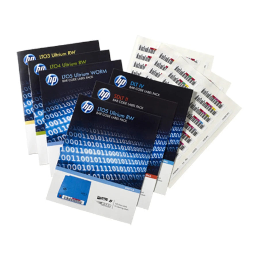 Etiquetas Hpe Lto-7 Ultrium Rw Bar Code Pack