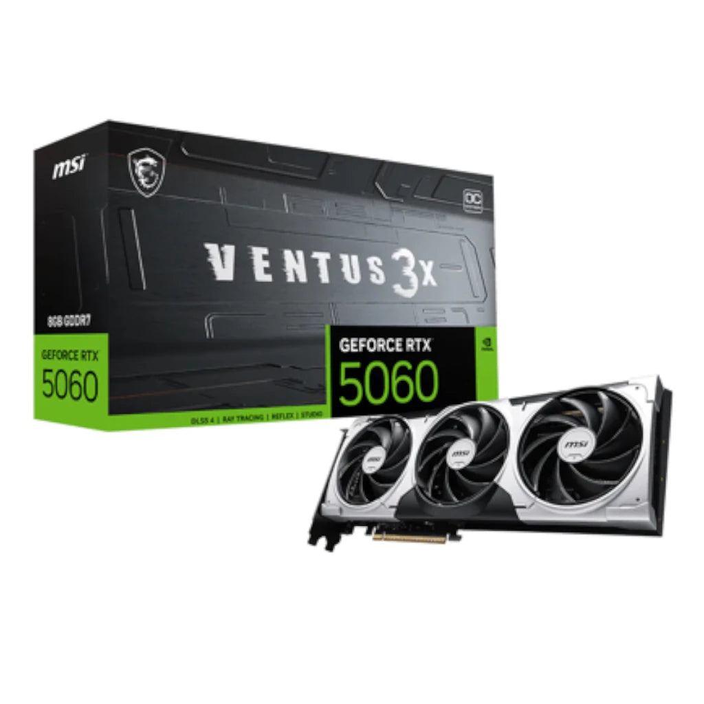 Tarjeta de Video MSI NVIDIA GeForce RTX 5060 VENTUS 3X OC 8GB 128-bit GDDR7 PCI Express x16 5.0