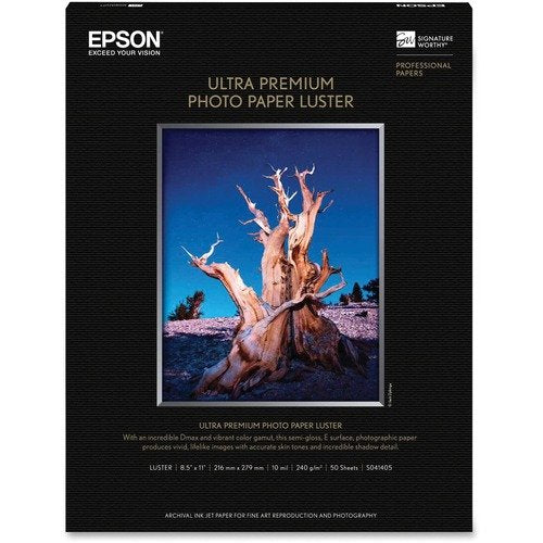 Papel epson 8.5"x11" fotografico premium luster c/50