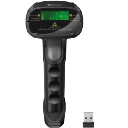 Lector de Códigos de Barra Steren Inalámbrico Plug-Play Color Negro