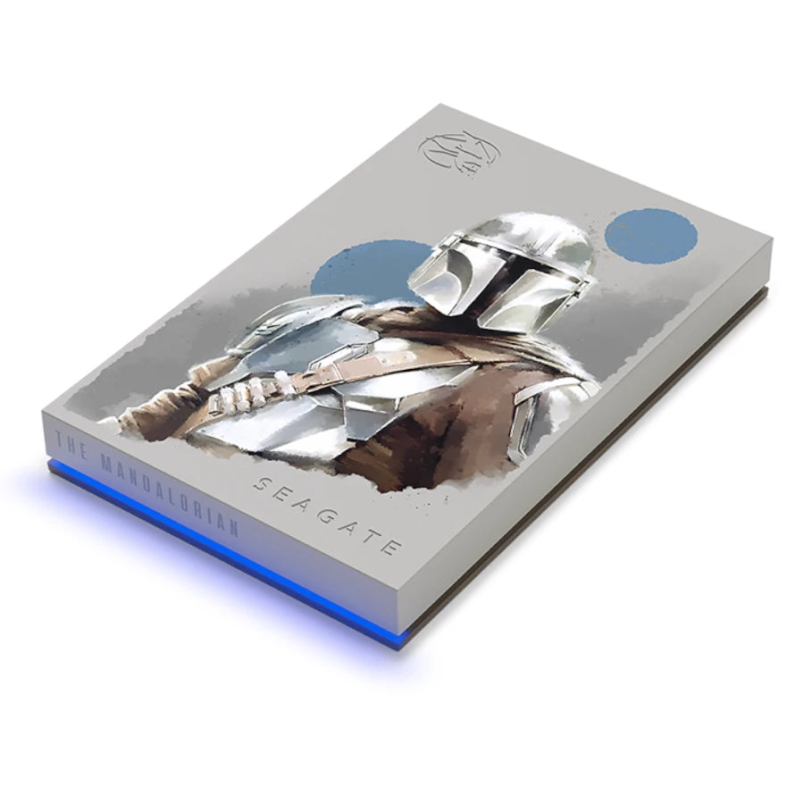 Disco Duro Externo Seagate FireCuda 2TB 2.5" USB 3.0 Edicion StarWars The Mandalorian RGB para PC MAC PS4/5 Xbox One X/S