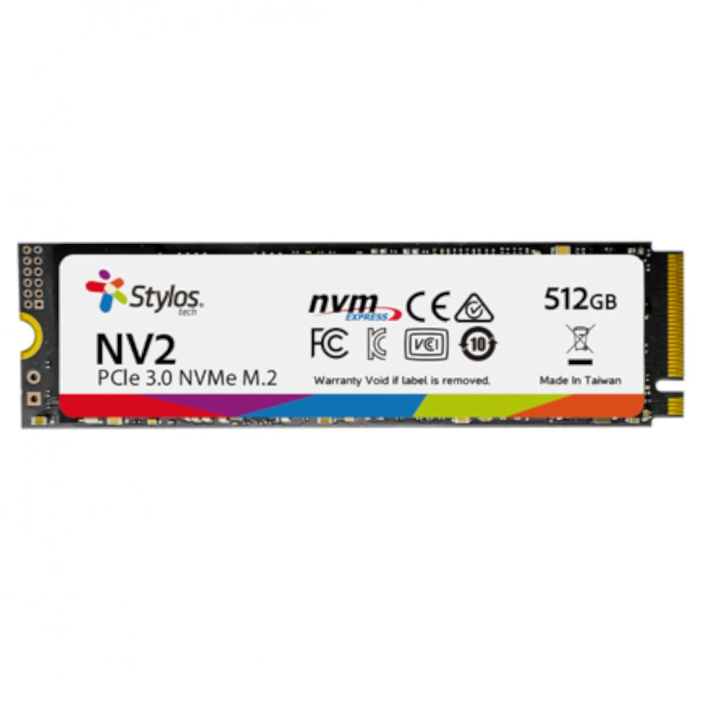SSD Stylos NVMe 512GB M.2 2500 MB/s Escritura 3000 MB/s Lectura PCI Express 3.0