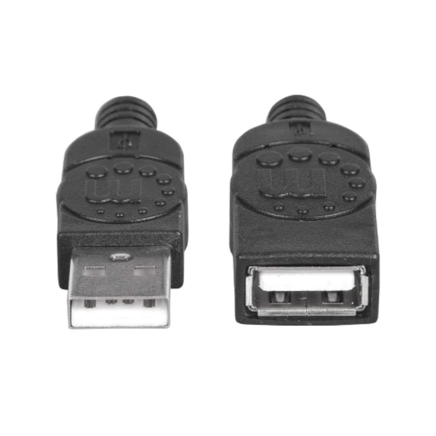 Cable Manhattan USB V2.0 Ext Tipo A 0.9M Negro