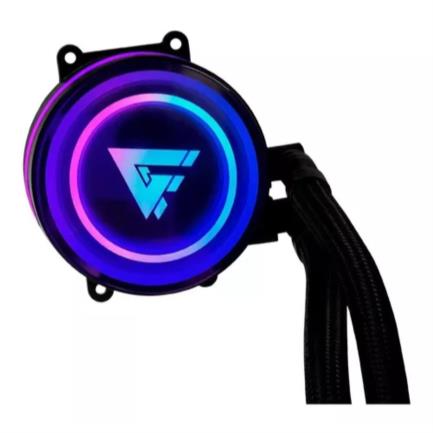 Enfriamiento Líquido Game Factor LQG600 240mm RGB TDP 250 2 Ventiladores 120mm 70 CFM Color Negro