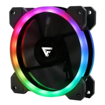 Ventilador Game Factor FG400 120mm RGB Dual Rin 5 Pines