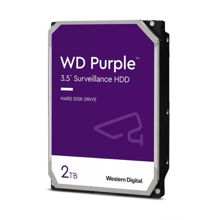 Disco Duro Interno Western Digital Purple 2TB 3.5" 5400RPM SATA lll 6Gbit/s Caché 256MB para Videovigilancia