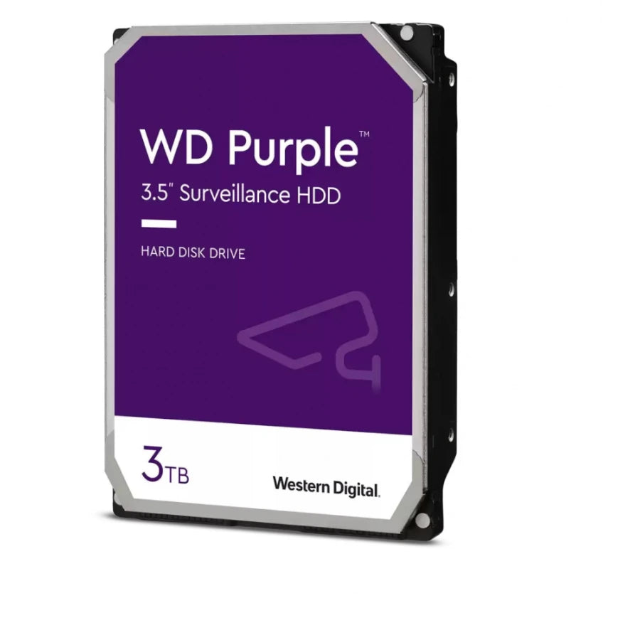 Disco Duro Interno Western Digital Purple 3TB 3.5" 5400RPM SATA lll 6Gbit/s Caché 256MB para Videovigilancia