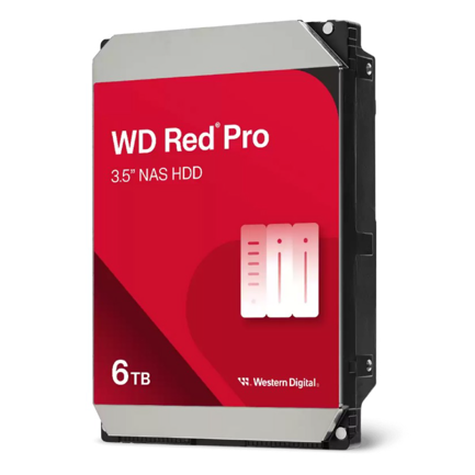Disco Duro Interno WD Red PRO 6TB 3.5 SATA3 6GB/S 256MB 7200RPM 24X7 HOTPLUG NAS 1-16 Bahias WD6005FFBX