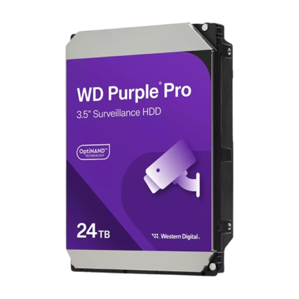 Disco Duro interno Western Digital Purple Pro Surveillance de 24 TB SATA 6 Gb/s caché 512 MB 3.5