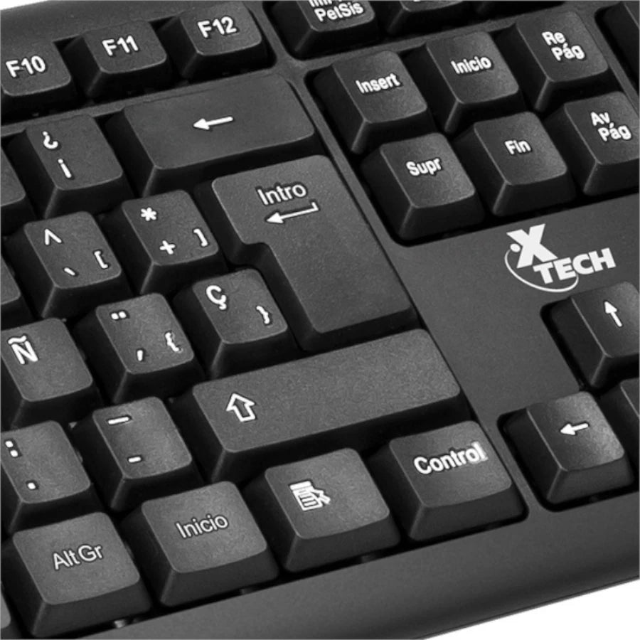 Teclado cableado espaañol XTech XTK-092S - Color negro