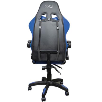 Silla Stylos Gamer Brazo Ajustable Color Negro-Azul