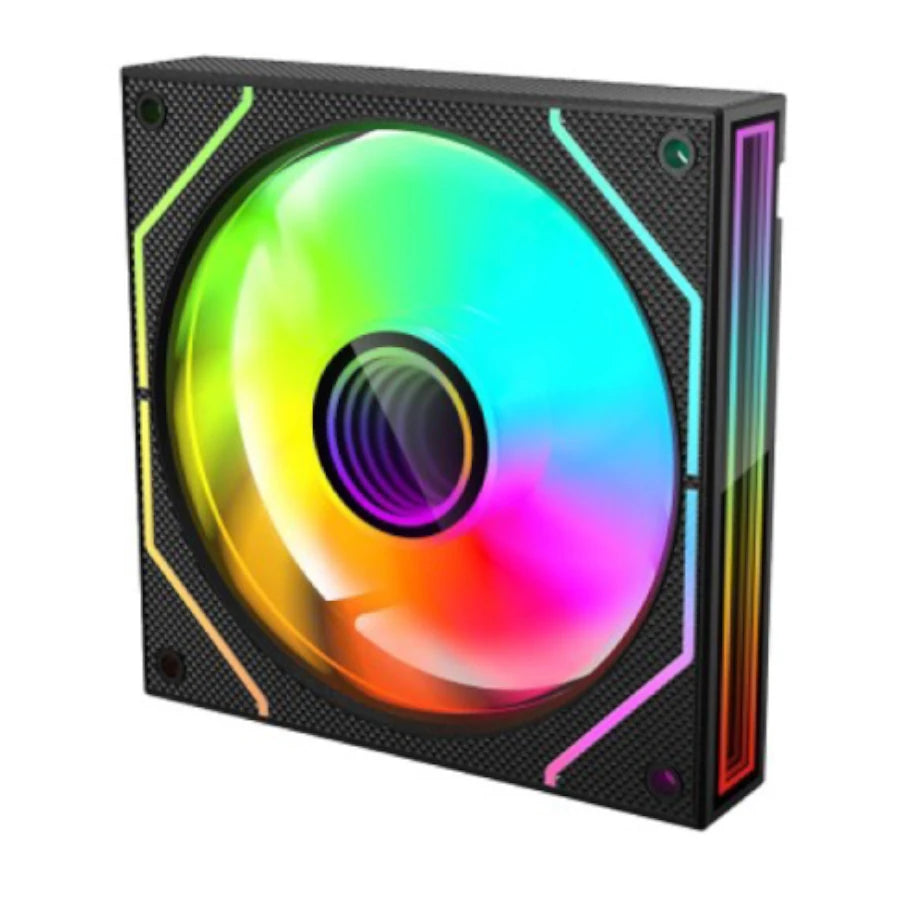 Kit Gamer 3 Ventiladores Xzeal XZ1115 ARGB 25dB 1200RPM 120mm Negro