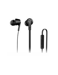 Audífonos Xiaomi Mi In-Ear Basic Manos Libre Cable Plano Anti-enredos Color Negro