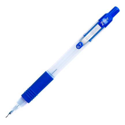 Lapicero Zebra Z-Grip Retráctil 0.7mm Color Azul C/12 Pzas