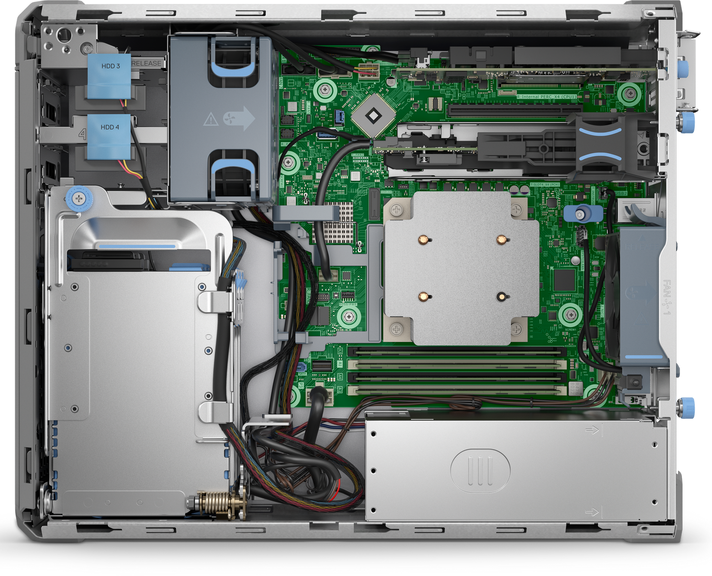 Servidor Dell Intel Xeon6 6325P 3.5GHz 4C/+1x16GB 5600MT/s 2x2TB 3.5 Software Raid S160 + Garantia 1 Year Basic NBD