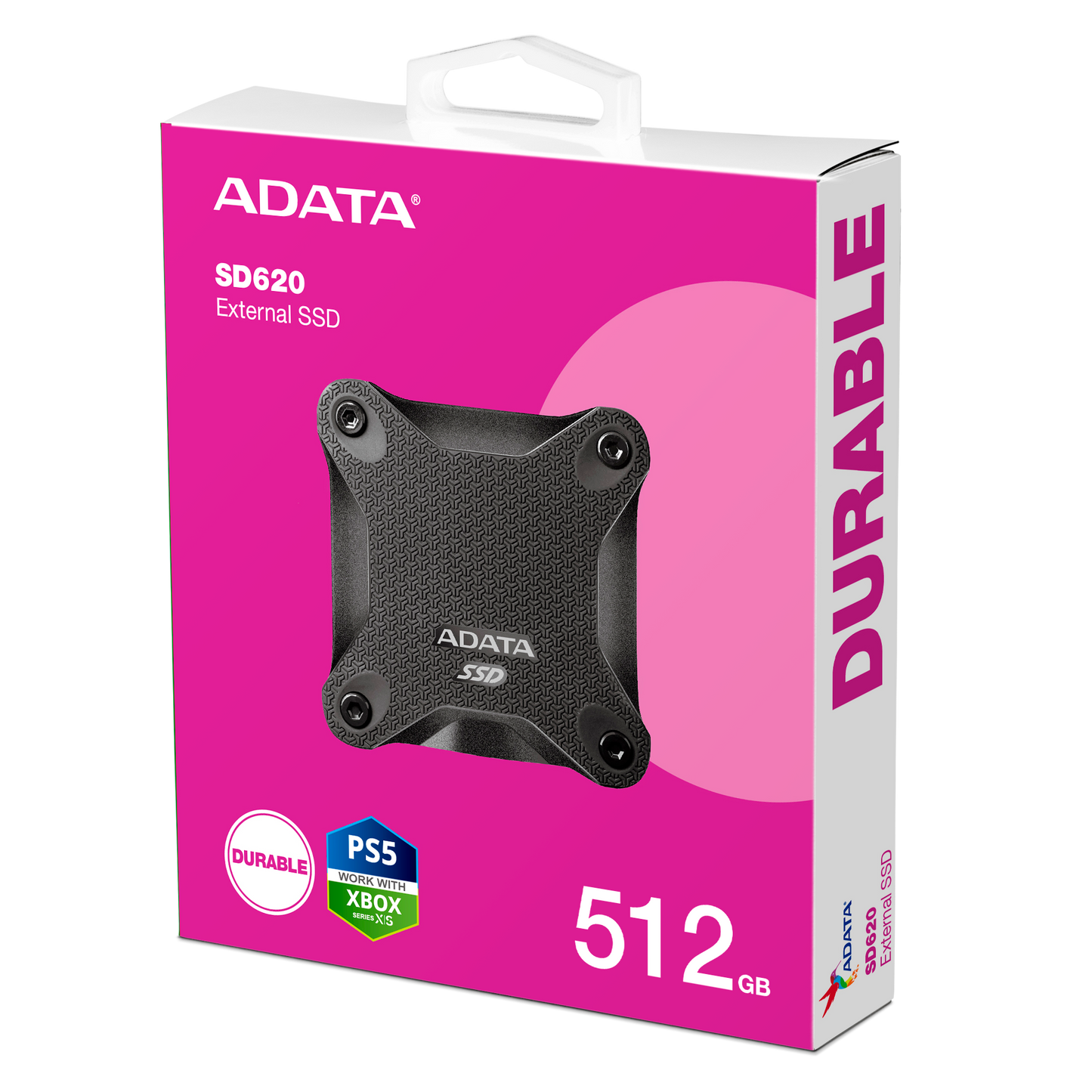 Unidad de Estado Sólido SSD Adata Externo SD620-512G USB 3.2 Gen2 520/460 MBS Lectura/Escritura Negro