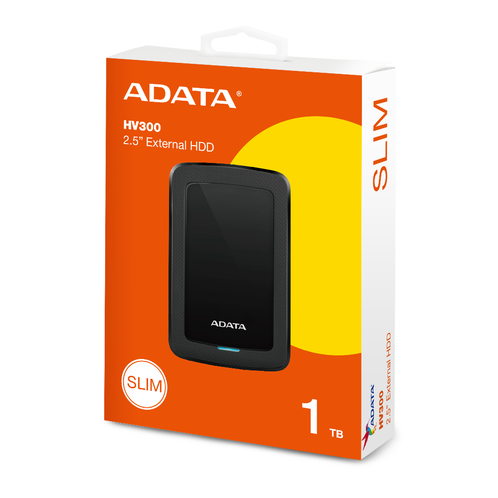 Disco Duro Externo Adata 1TB HV300 2.5" USB 3.1 Negro