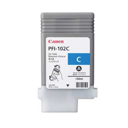 Tinta Canon Cyan Pfi-102c Ipf605/510/650/655/750