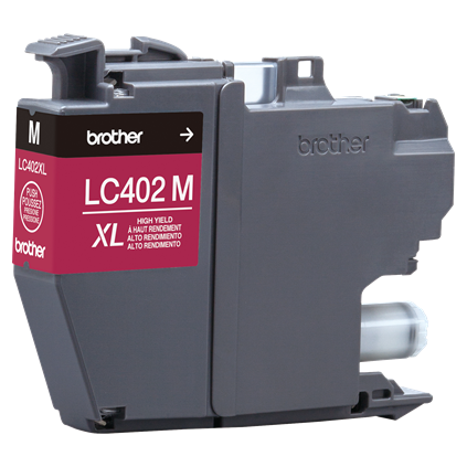 Tinta Brother LC402XL Súper Alto Rendimiento Hasta 1500 Páginas Color MagentaTinta Brother LC402XL Súper Alto Rendimiento Hasta 1500 Páginas Color Magenta
