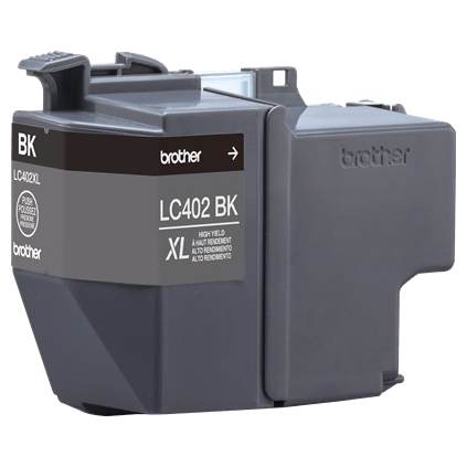 Tinta Brother LC402XL Súper Alto Rendimiento Hasta 3000 Páginas Color Negro