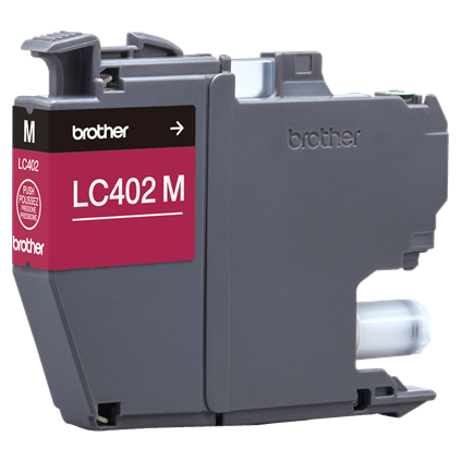 Tinta Brother LC402M Alto Rendimiento Hasta 550 Páginas Color Magenta