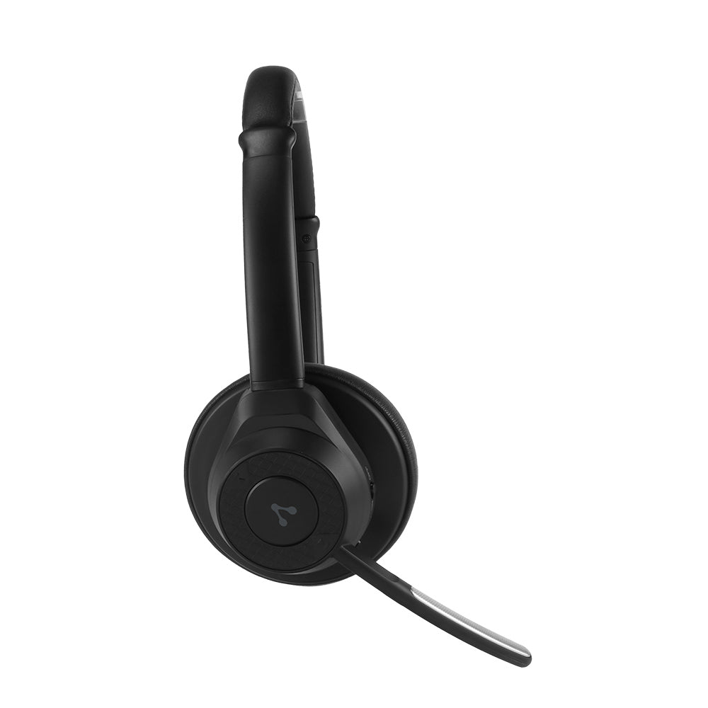 Diadema Vorago HSB-500 Bluetooth Micrófono Giratorio Color Negro