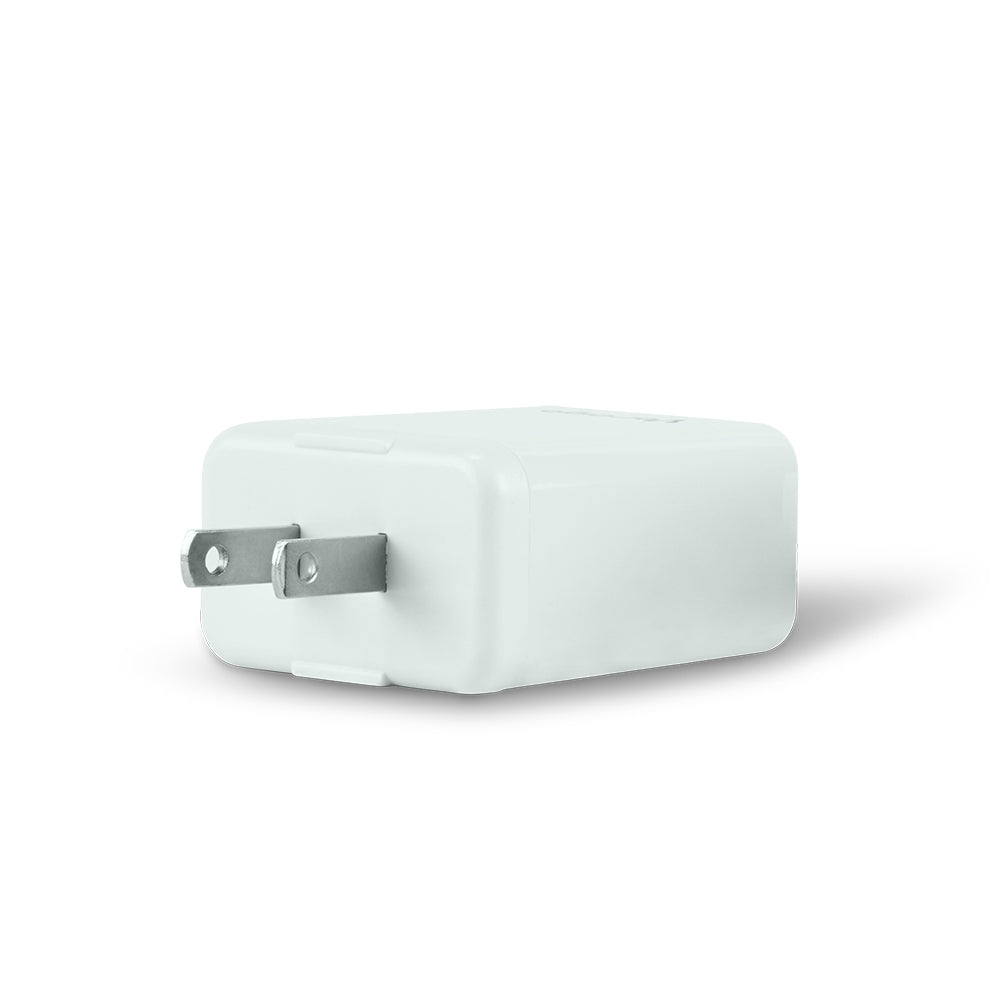 Cargador Vorago Quick Charge AU-350 para Pared 3.0A PD 20W USB A-C Color Blanco