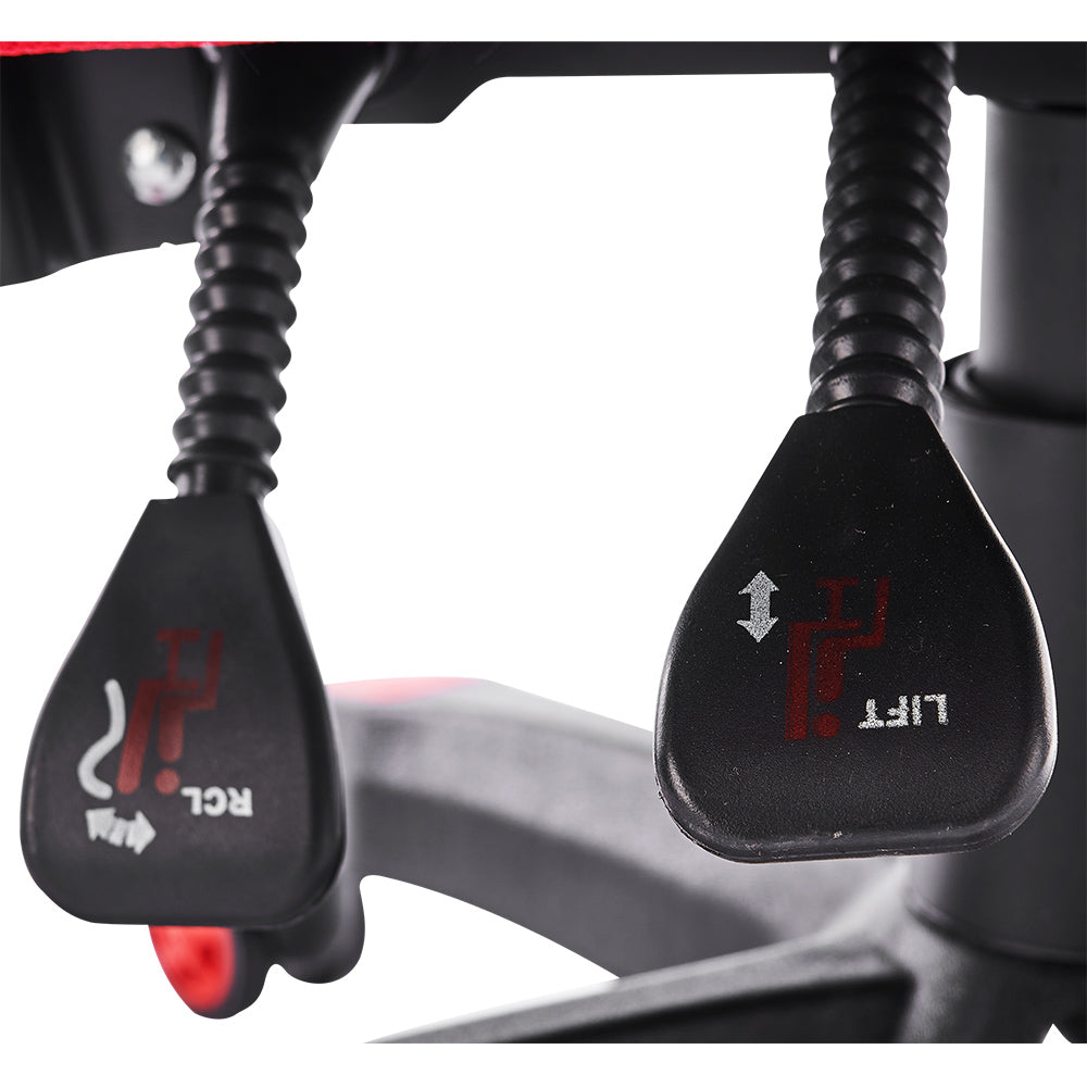 Silla Gamer Vorago Start The Game CGC301 Reclinable Soporta 120Kg Máx Color Negro-Rojo