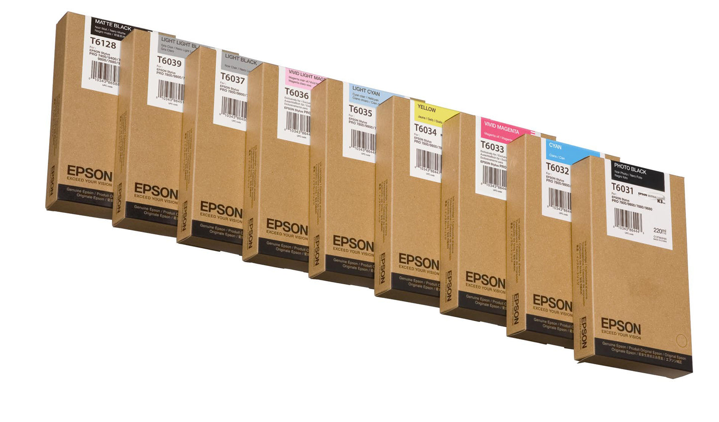Tinta epson stylus gris light plotter pro 7800/9800 220ml