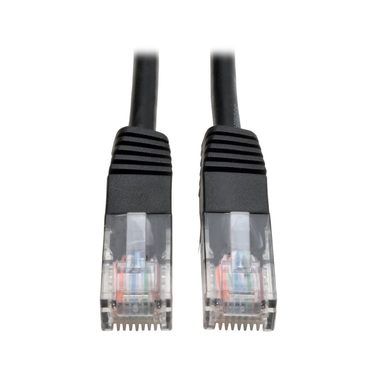 Cable patch tripp-lite moldeado cat5e negro de 350mhz (rj45