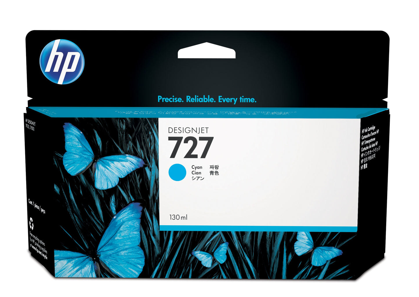Tinta hp lf cyan designjet 727 130ml