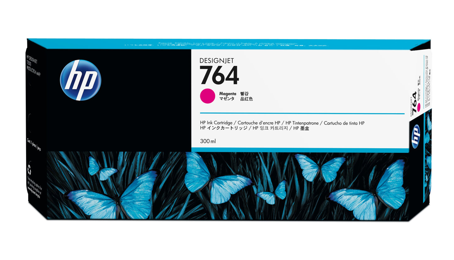 Tinta hp lf 764 designjet magenta 300ml