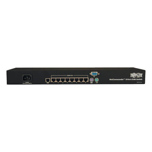 Consola Tripp Lite KVM 8 Puertos NetCommander Cat5 Instalar 1U Rack Conversión en Línea 20kVA/18kW Autonomía E