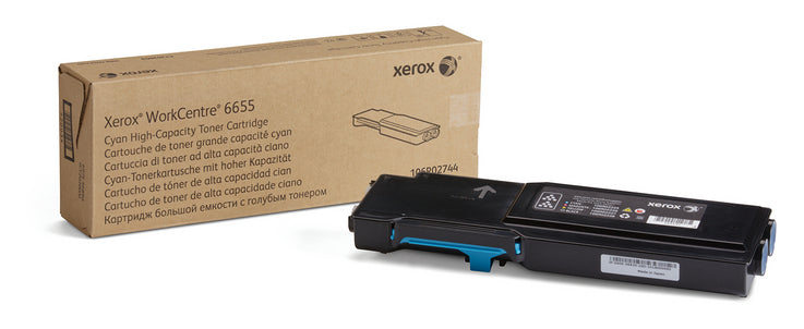 Toner xerox workcentre 6655 alta capacidad cyan 7500 paginas